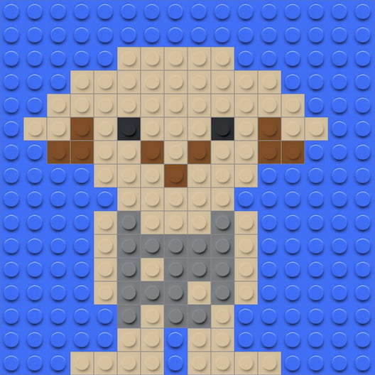 Mosa&iuml;que briques LEGO Dobby